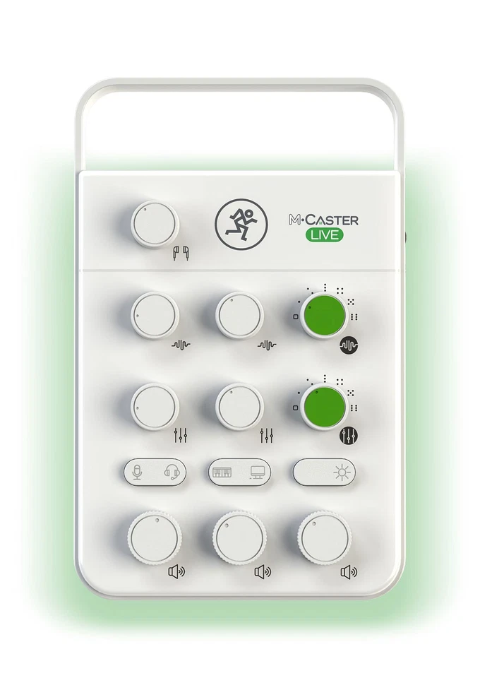 Mackie M Caster Live White Streaming Podcasting Smartphone/USB Mixer+Headphones - Image 2 of 4