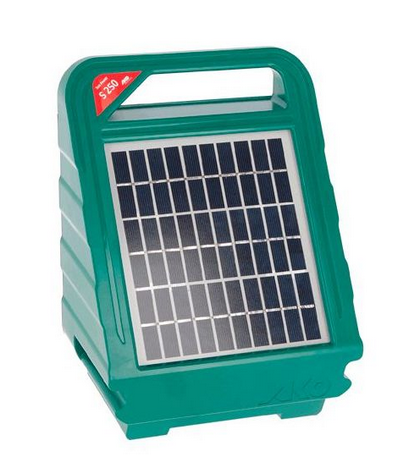 RECINTI ELETTRICI - ELETTRIFICATORE A PANNELLO SOLARE SUN POWER S 250