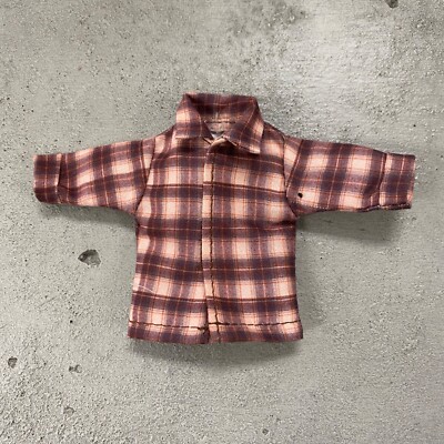 SU-SHT-WV: 1/12 Checker Shirt with roll-up sleeve for 6'' Mezco Nota slim body