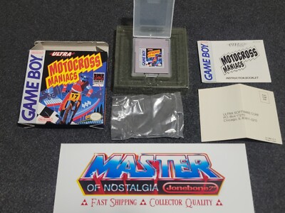 Gameboy MOTOCROSS MANIACS Near Mint Complete CIB Box Nintendo Game Boy DMG