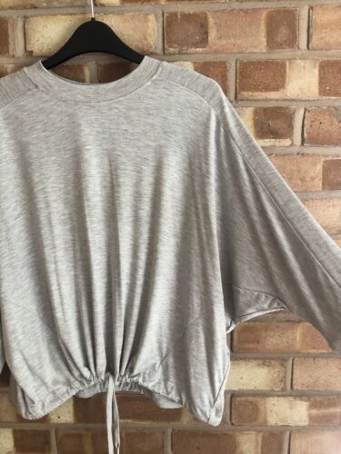 Sweaty Betty Grey Marl Tori Drawstring Top Size XS - Boxy RRP £55 Fab Condition - Picture 2 of 6