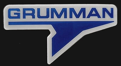 NORTHROP GRUMMAN STICKER 3 3/4 X 1  7/8'' GLOSSY THICK WATERPROOF OUTDOOR USE 