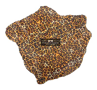 Premium Handwerk Leopardenmuster Echtleder Napa Kleidungsstück Qualität Haut 6 bis 7 Quadratfuß