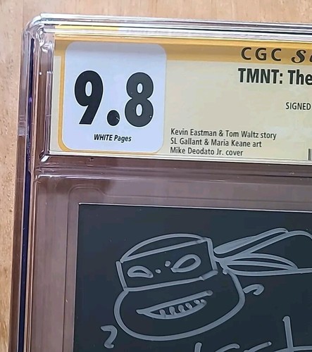 TMNT Last Ronin Lost Years 1 Deodato 1:100 SIGNED/SKETCHED KEVIN EASTMAN CGC 9.8 - Picture 3 of 8
