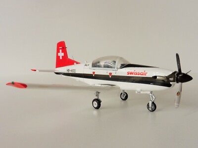 Swissair Pilatus PC-7 Turbo Trainer 1/72 Herpa 580656 Aviation School HB-HOQ