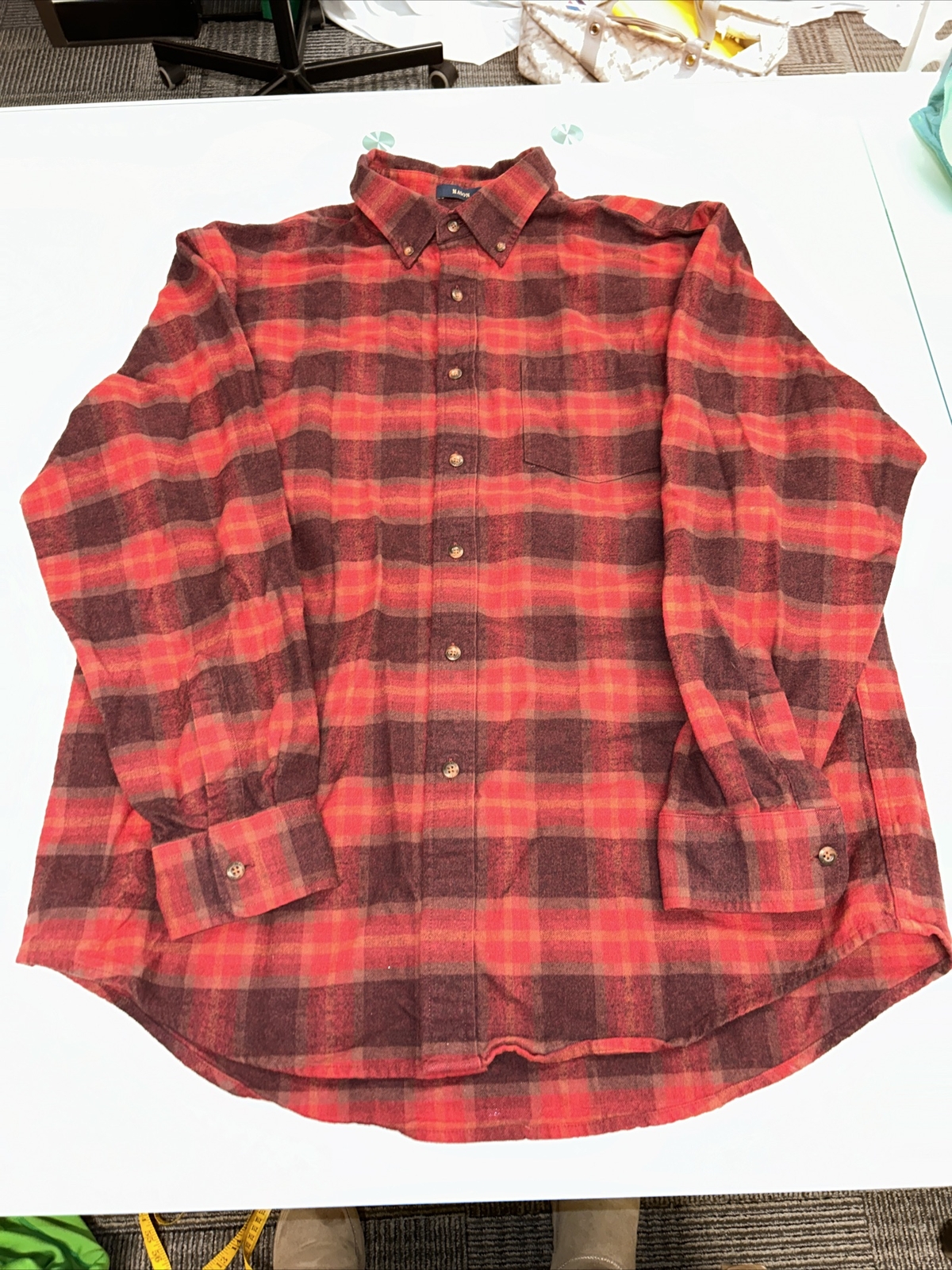 Set of Two Pendleton Plaid Wool Flannel Button Lo… - image 16