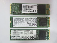 Lot of 3 x 128Gb SSD SKhynix SC300 Lite-On Transcend