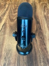 Blue Yeti USB Microphone - Black, with stands and cords, great used condition