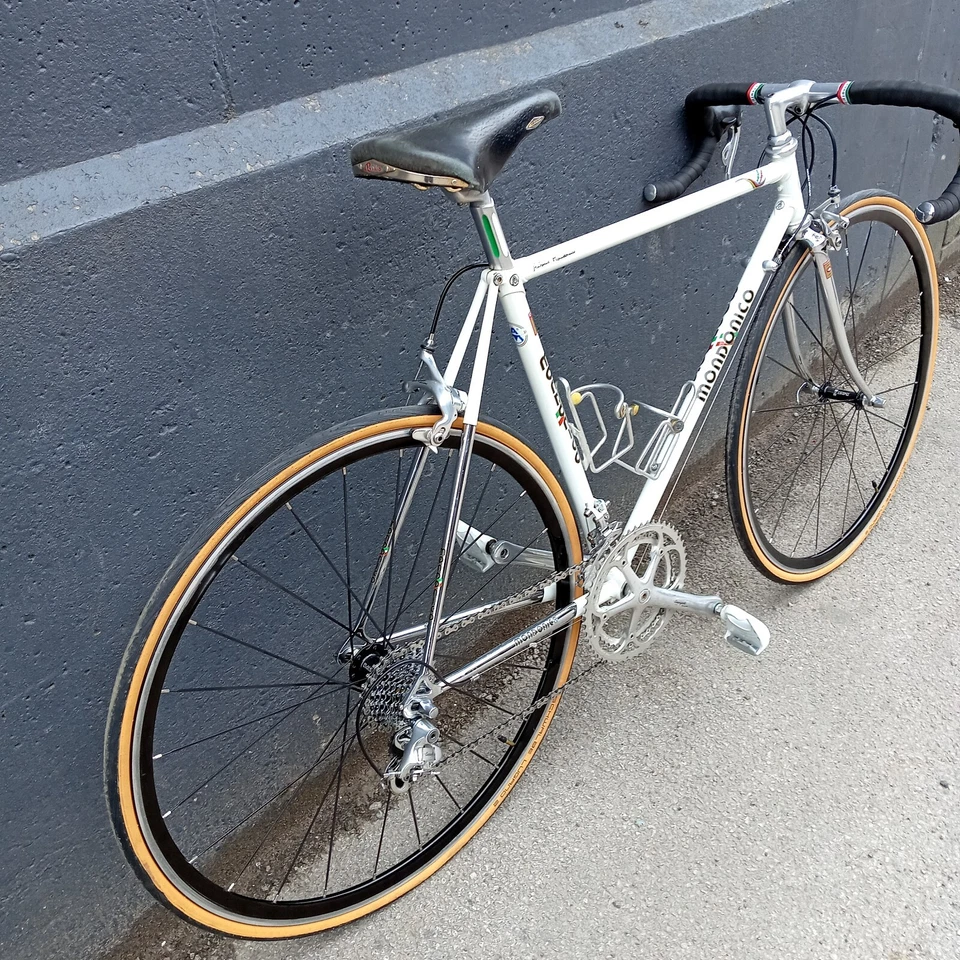 Groupe record vintage Mondonico Columbus SLX blanc métallisé Titianium 9 vitesses - Photo 3/4