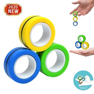 3x Alivio Anti Stress Intranquilo Anillos Magneticos Juguete Juego La Atencion De Entrenamiento Ebay