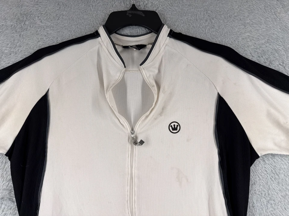 Camiseta de ciclismo Canari para mujer extra grande blanca cremallera completa manga corta LEERME Foto 4 de 4