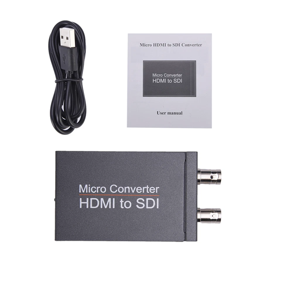 Micro HDMI to SDI Converter Adapter Output BNC (HD-SDI/3G-SDI) with USB Cable - Image 2 of 4