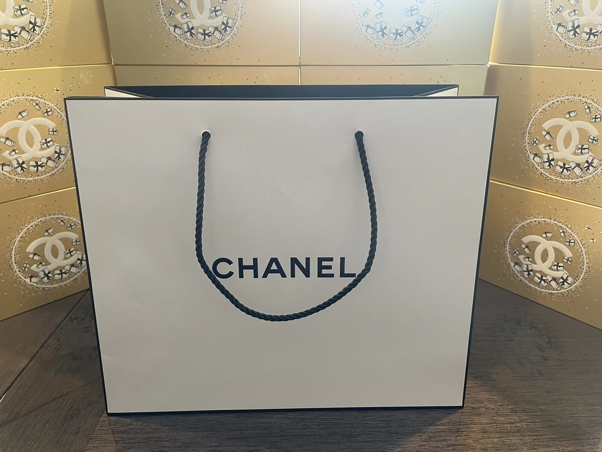 Chanel White Shopping Bag