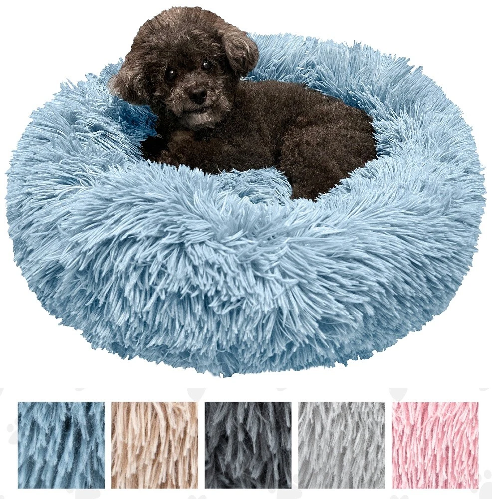 Plush Pet Bed Calming Donut Dog Bed Cat Bed Round Cuddler Nest Cushion Beds Mat
Opens in a new windo