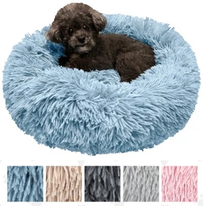 Plush Pet Lit Calme Donut Dog Lit Cat Lit rond Couddler Nest Lits Coussin Mat