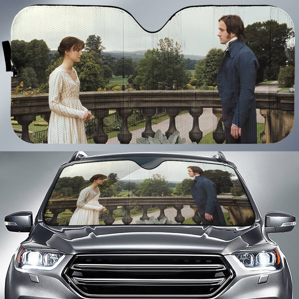Pride And Prejudice Car Sun Shade Elizabeth Bennet and