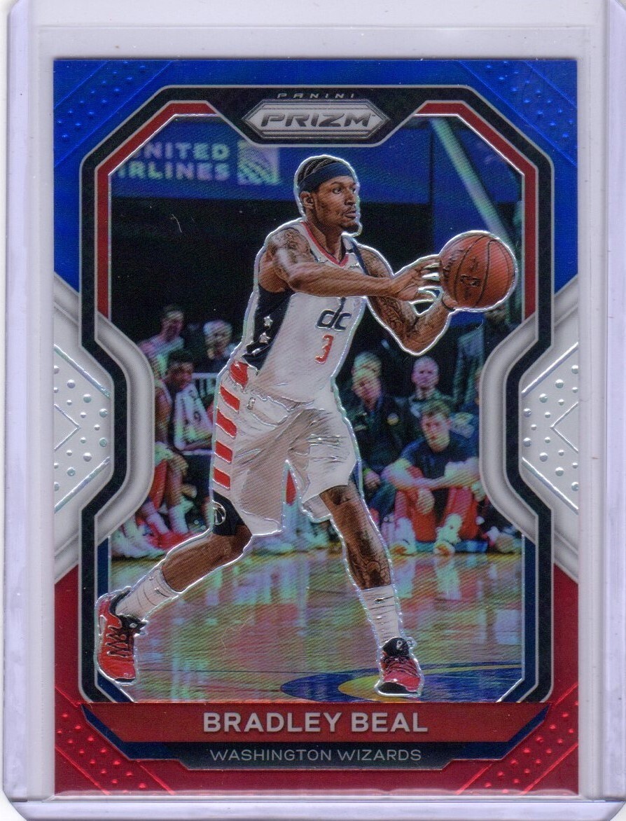 2020-21 Panini Prizm Bradley Beal #230 Red White & Blue Prizm