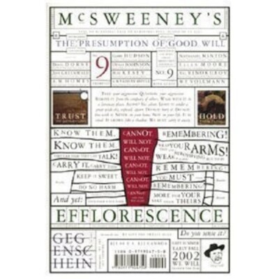 Dave Eggers~MCSWEENEY'S 9~SIGNED 1ST~NICE COPY