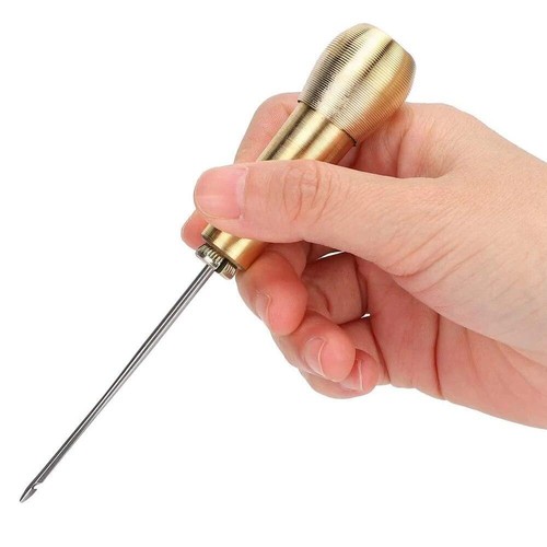 Punzon de cobre con aguja de Gancho para reparacion de zapatos hilo de coser - Bild 12 von 27