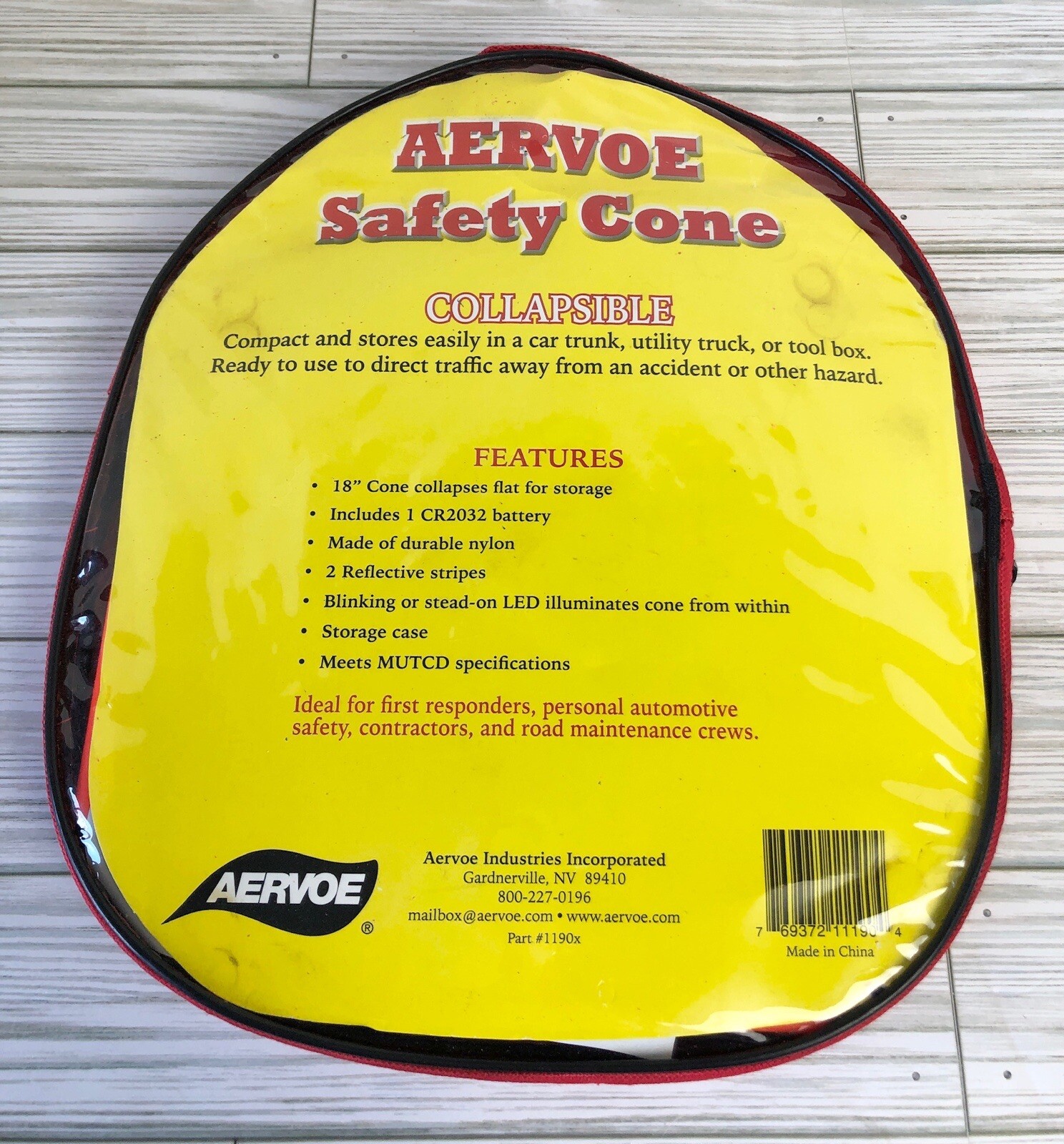 Car Roadside Assistance Emergency Kit -Flare Shovel Safety Collapsing Cone Vest