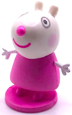 SUZY SHEEP Nickelodeon PEPPA PIG TV Show PVC TOY Playset Figure 1 1/2'' FIGURINE!