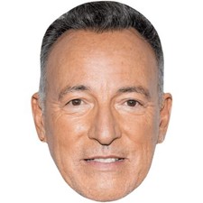 Bruce Springsteen Stubble Big Head. Larger than life mask.