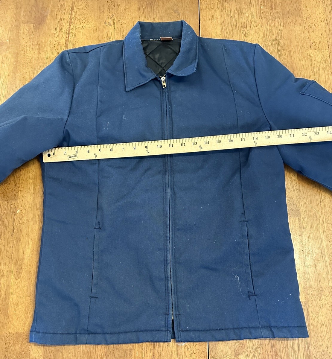 Vintage Big Ben Wrangler Work Jacket Medium Quilted Talon Zipper