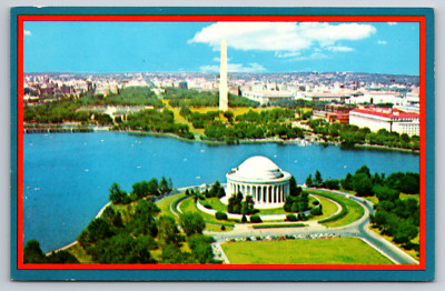 Washington DC Our Nation's Capital Post Card Aerial View Architectural Beauty