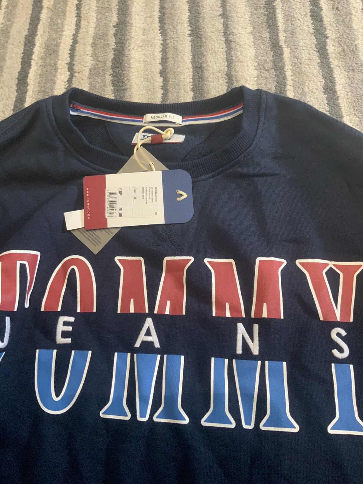 Tommy jeans￼￼ Sweatshirt￼ Jumper Size Xl Brand BNWT RRP £70￼ Christmas GIFT image 4
