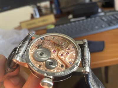 Tourby Men s Watch 42 MM Hand Engraved Movement Rare Porcelain Dial All FACTORY