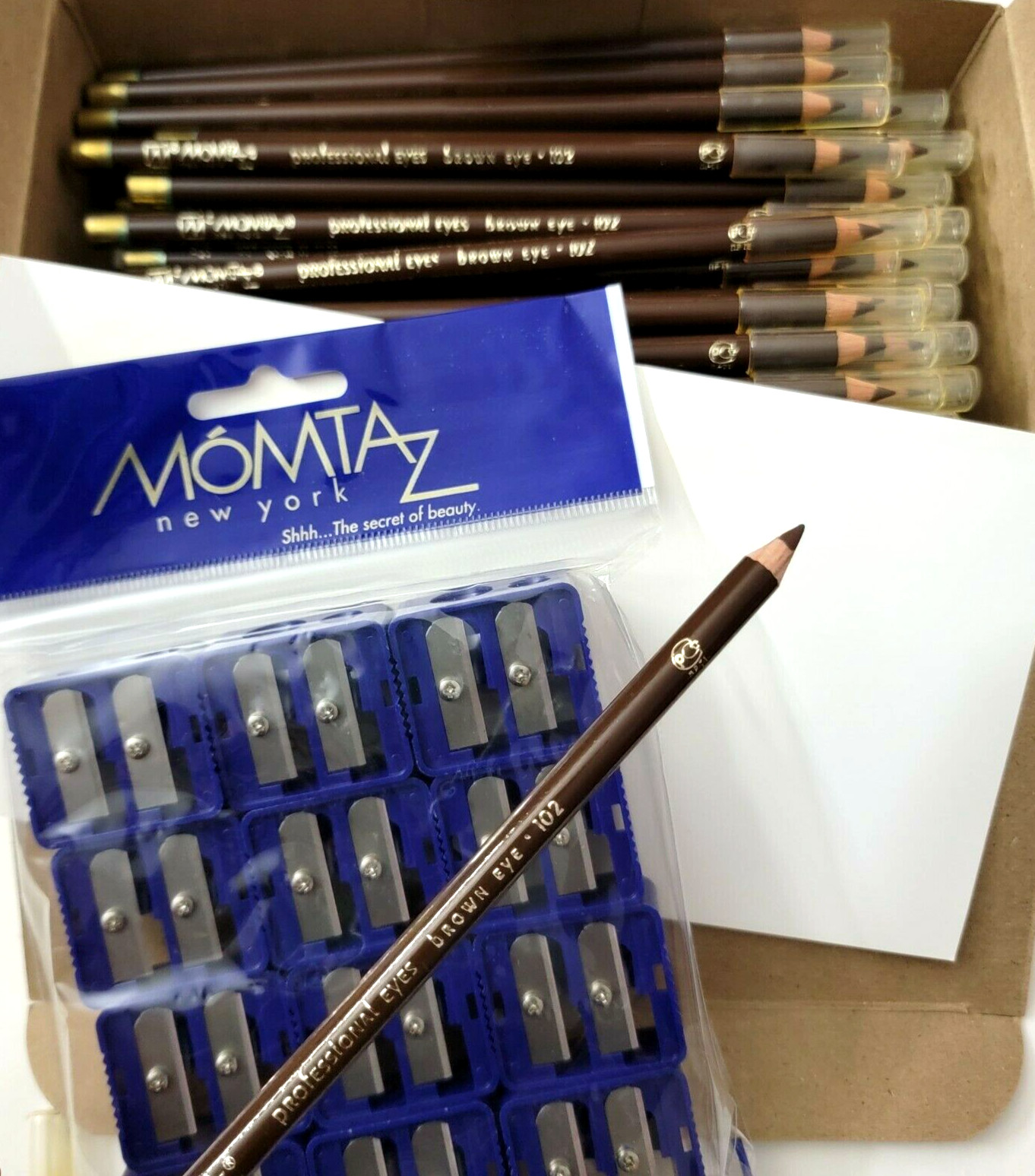 S  Momtaz Professional Eyes Eyeliner 0.06 Oz Brown 102 + 12 