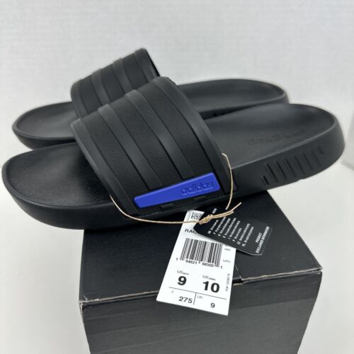 Adidas Racer schwarz blau TR Erwachsene Schlappen Unisex Größe 9M/10W NEU im Karton - Bild 2 von 11