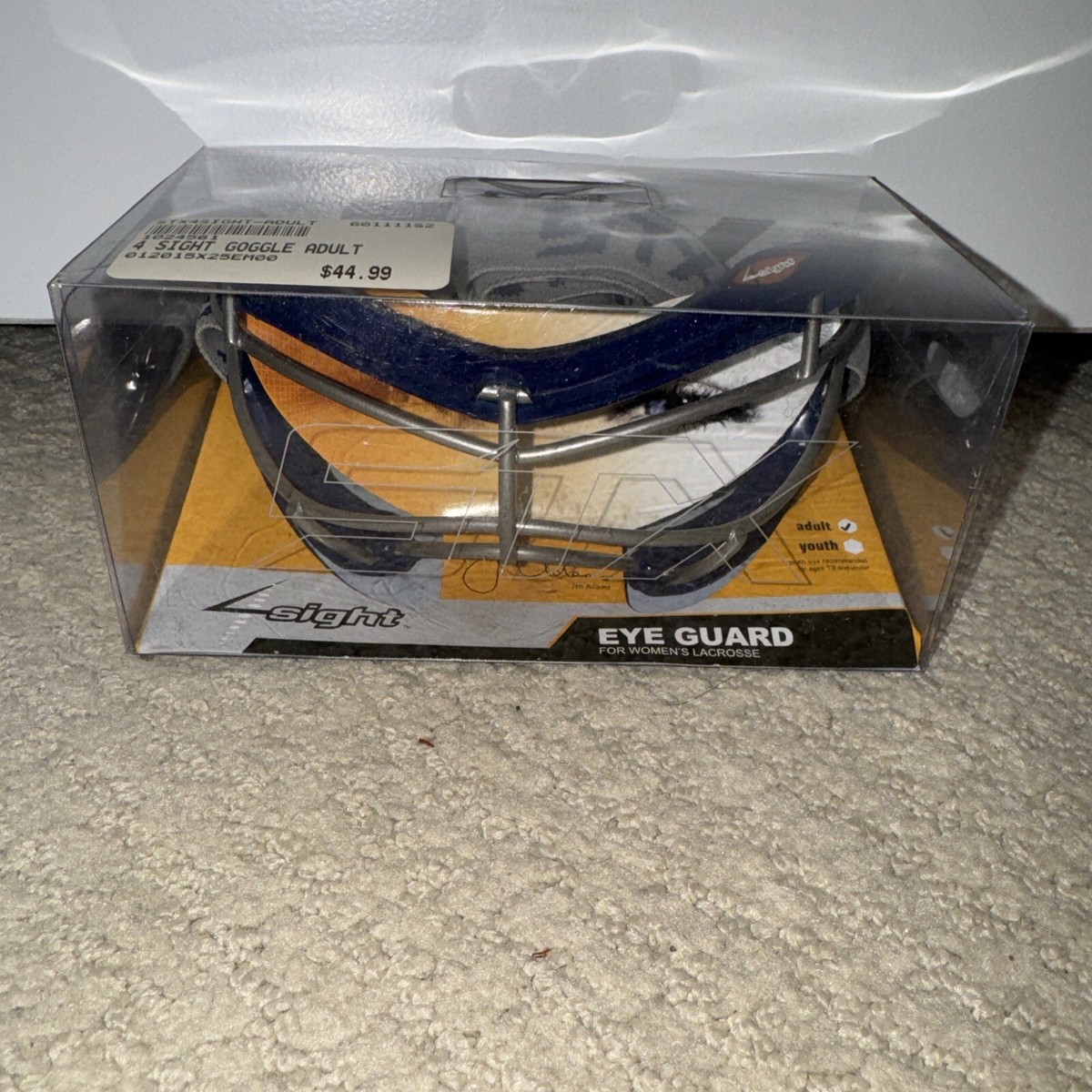 New STX 4Sight Jen Adams Adult Lacrosse Goggles Face Eye Guard