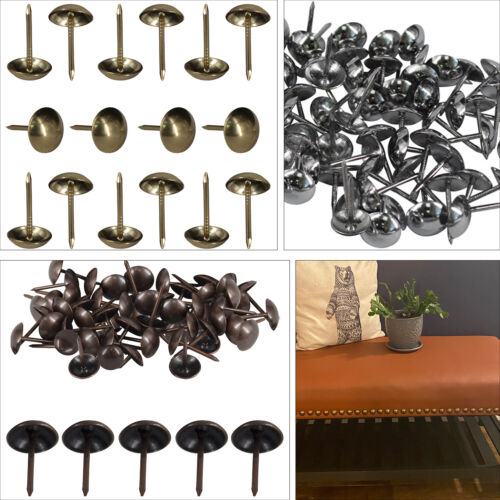 9x15mm Upholstery Nails Tacks for Wooden Furniture Soft Chairs Sofa 10-1000pcs - Afbeelding 1 van 26