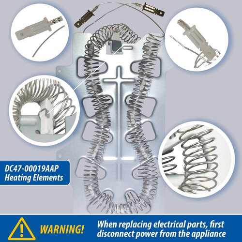 DC47-00019A Appli Parts dryer Heating Element DC47-00019AAP replacement for orig - Picture 4 of 7