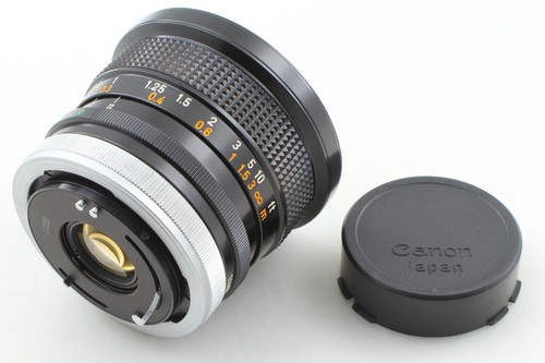'O'【CASI COMO NUEVO】 Lente MF ultra gran angular Canon FD 17mm f4 para SLR de JAPÓN 3723 - Imagen 7 de 8