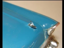 1957 CHEVROLET PROMO CAR REPRODUCTION PLASTIC HOOD ORNAMENT SOLD INDIVIDUALLY