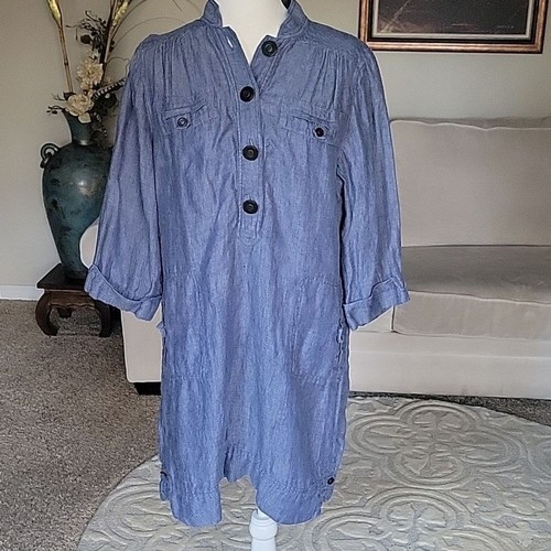 Chico's Damen Leinenkleid Gr. US XL