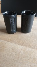 2x J&auml;germeister Gl&auml;ser schwarz matt 2cl Shot Glas Stamperl Schnapsglas + 6x ...