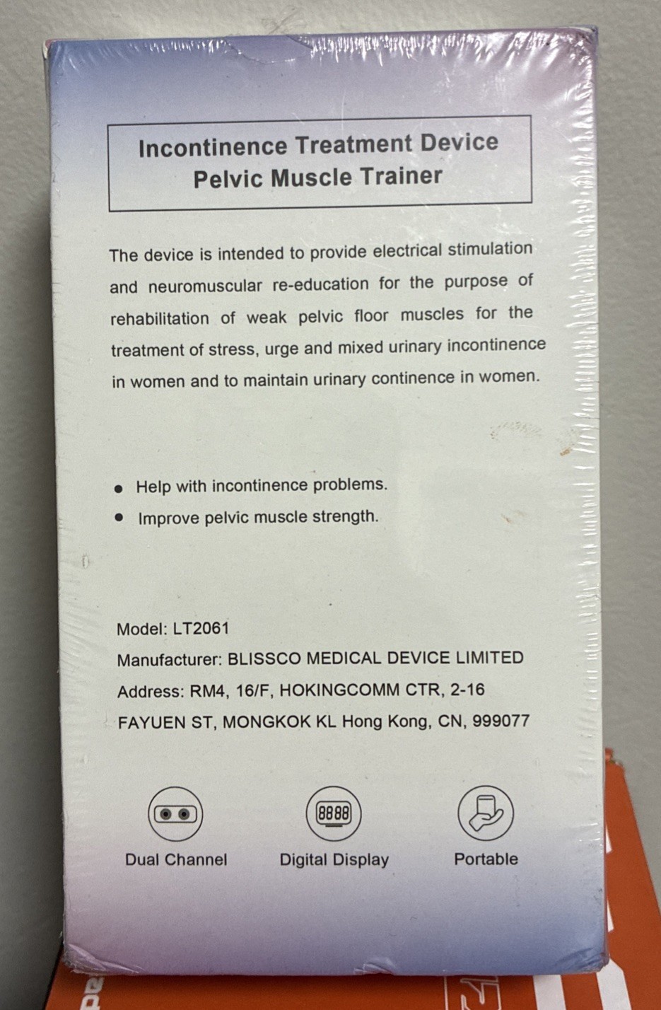 Kegel Exerciser, Electric Pelvic Floor Muscle Strength Trainer Factory Sealed