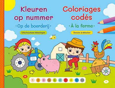 Deltas Kleuren op nummer - op de boerderij
