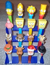 4 Teir PEZ Dispenser Holder. Holds 16 PEZ. BL...