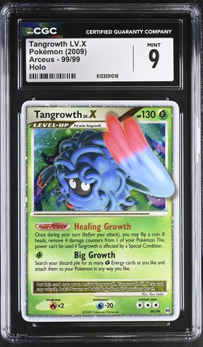 Tangrowth LV.X graded CGC 9 for sale on eBay