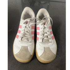 adidas Unisex Kids Low Top Lace-Up Sneakers White/Pink/Beige US 3