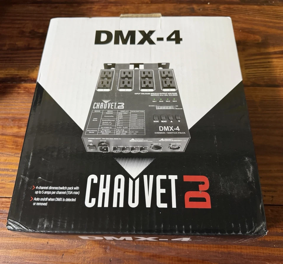 Chauvet DJ DMX-4 NEW IN BOX - Image 3 of 3