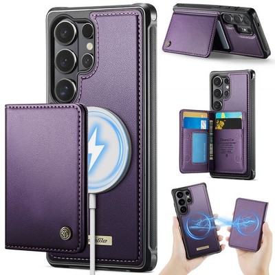 For Samsung Galaxy S26 Ultra S25 FE S24 S23 S22 Detachable Wallet Leather Case