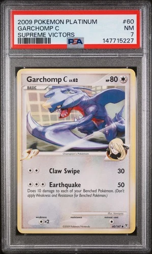 2009 POKEMON PLATINUM SUPREME VICTORS #60 GARCHOMP C PSA 7