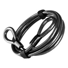 Heavy Duty Bike Security Cable Lock with Double Loop Ends-1.2m Long &12mm Thick
