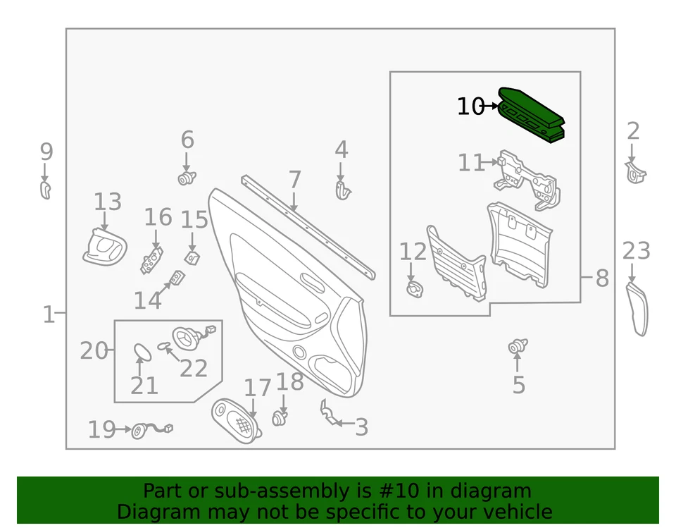 Genuine Mazda Lid T001-69-391A-80 - Image 2 of 2