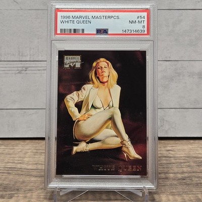 1996 Fleer Marvel Masterpieces White Queen Emma Frost #54 PSA 8 NEAR MINT